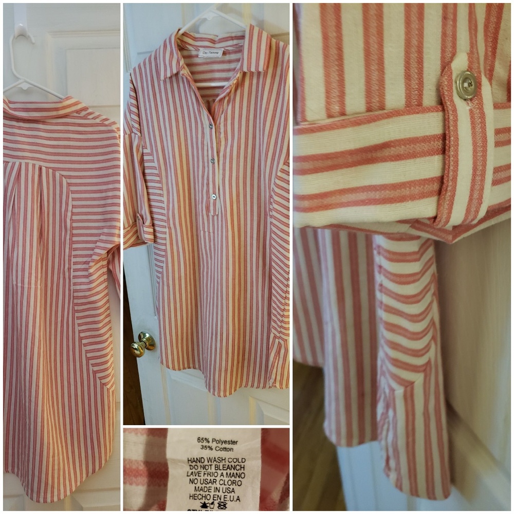 Long button shirt